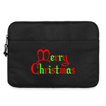 Joyeux Noël Écriture Gothique - Sacoche pour ordinateur portable 15 pouces - noir - Devant