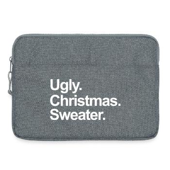 Pull de Noël moche - Sacoche pour ordinateur portable 15 pouces - gris chiné - Devant