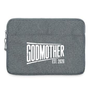 Marraine Estée 2026 Bannière Grasse - Sacoche pour ordinateur portable 15 pouces - gris chiné - Devant