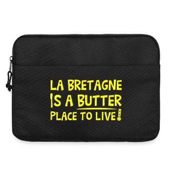 BRITTANY IS A BUTTER PLACE TO LIVE! - Laptop bag 15" - black - Front