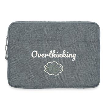 Overthinking Gehirnwolke - Laptoptasche 15" - Grau meliert - Vorne
