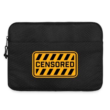 Censored Funny Statement Freedom Logo - Laptop bag 15" - black - Front