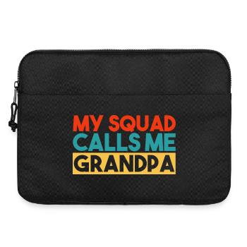 Mon escouade m’appelle Grand-père Slogan rétro coloré - Sacoche pour ordinateur portable 15 pouces - noir - Devant