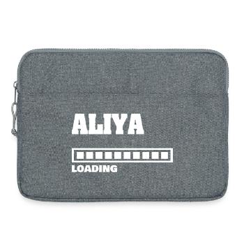 Aliya de naissance - Sacoche pour ordinateur portable 15 pouces - gris chiné - Devant