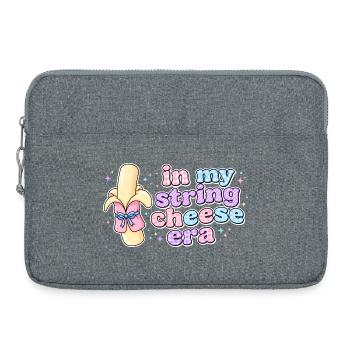 Dans mon style Kaesestick à l’époque du fromage en ficelle - Sacoche pour ordinateur portable 15 pouces - gris chiné - Devant
