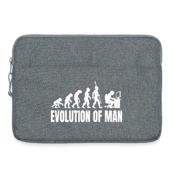 Programmierer Computerfreak Evolution Retro - Laptoptasche 15" - Grau meliert - Vorne