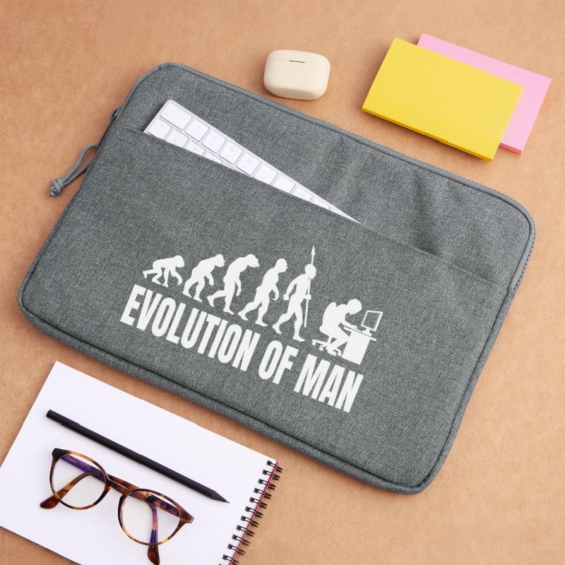 Programmer Computer Freak Evolution Retro Laptop bag 15"