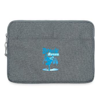 Ville breakdance - Sacoche pour ordinateur portable 15 pouces - gris chiné - Devant