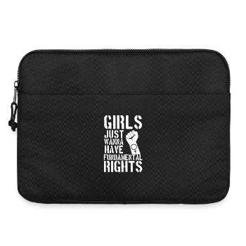 Les filles veulent juste avoir la chemise des droits fondamentaux - Sacoche pour ordinateur portable 15 pouces - noir - Devant