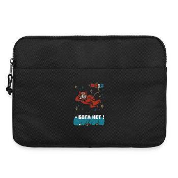 Chat Gagarine - Je ne vois aucun dieu là-haut - Sacoche pour ordinateur portable 15 pouces - noir - Devant