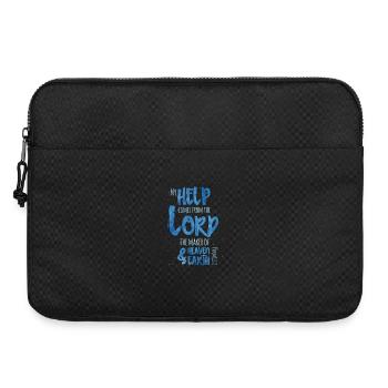 My Help Comes From The Lord - Laptoptasche 15" - Schwarz - Vorne