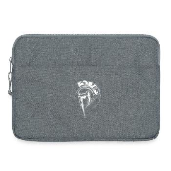 Gladiateur Illustration Combattant Casque Symbole Romain - Sacoche pour ordinateur portable 15 pouces - gris chiné - Devant