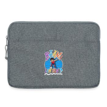 3. Geburtstag Kinder Fußball - Laptoptasche 15" - Grau meliert - Vorne