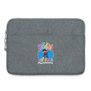 2. Geburtstag Kinder Fußball - Laptoptasche 15" - Grau meliert - Vorne