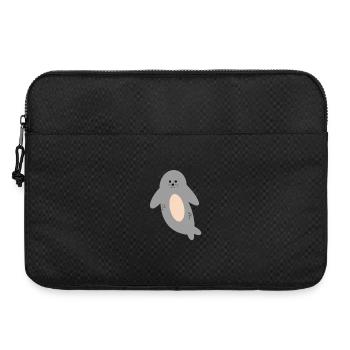 Phoque doux - Sacoche pour ordinateur portable 15 pouces - noir - Devant