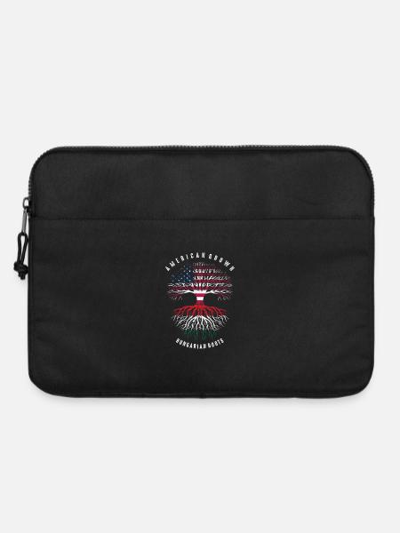Amerikanisch-ungarischer Wurzelbaum - Laptoptasche 15" - Schwarz