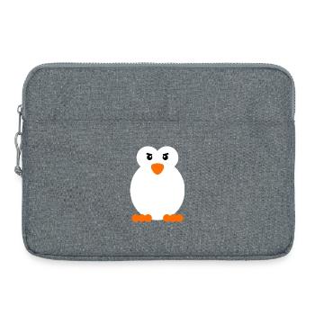 Oiseau de mer Animal Pingouin Antarctique Zoo Oiseau - Sacoche pour ordinateur portable 15 pouces - gris chiné - Devant