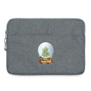belle boule à neige nostalgique avec sapin de Noël - Sacoche pour ordinateur portable 15 pouces - gris chiné - Devant