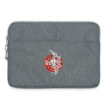 Japan Anime Maske Kitsune - Laptoptasche 15" - Grau meliert - Vorne