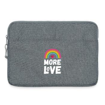 Pride Month LGBT - Mehr Liebe - Laptoptasche 15" - Grau meliert - Vorne