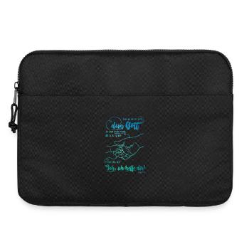 Jesaja Bibelvers Ich helfe dir - Laptoptasche 15" - Schwarz - Vorne