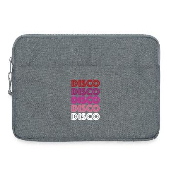 Disco Disco Disco - Laptoptasche 15" - Grau meliert - Vorne