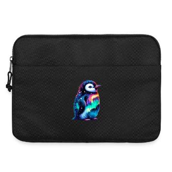 Aurora Borealis Penguin - Laptop bag 15" - black - Front
