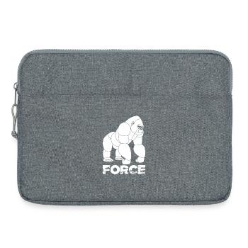Quiet strength - Laptop bag 15" - heather grey - Front