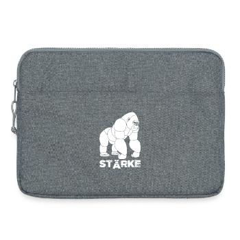 Gorilla-Stärke - Laptoptasche 15" - Grau meliert - Vorne