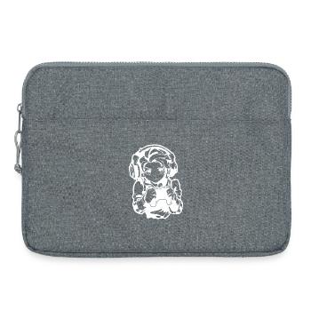 Dessin de Gamer Boy - Sacoche pour ordinateur portable 15 pouces - gris chiné - Devant