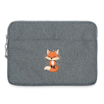 Fuchs mit Sternen - Laptoptasche 15" - Grau meliert - Vorne