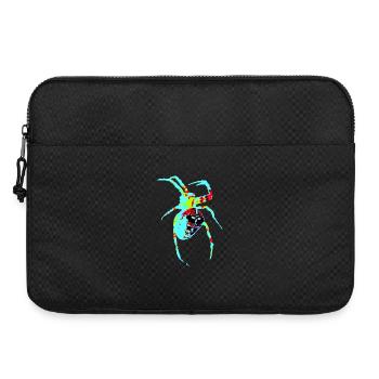 Spinne in Neonfarben - Laptoptasche 15" - Schwarz - Vorne