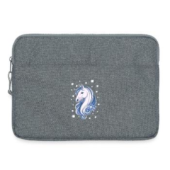 Cheval avec des étoiles - Sacoche pour ordinateur portable 15 pouces - gris chiné - Devant