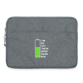 I am not lazy - Laptop bag 15" - heather grey - Front