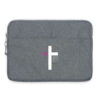 Johannis kreuz - Laptoptasche 15" - Grau meliert - Vorne