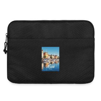 Nice Hafen von Nizza - Laptoptasche 15" - Schwarz - Vorne