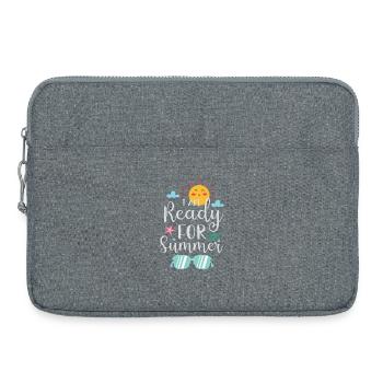 I am Ready for Summer - Laptop bag 15" - heather grey - Front