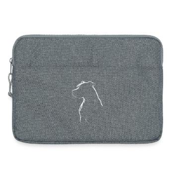 Pitbull Silhouett - Laptop bag 15" - heather grey - Front