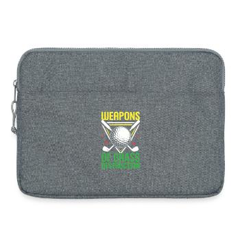 Golf - Armes de destruction de l’herbe - Sacoche pour ordinateur portable 15 pouces - gris chiné - Devant