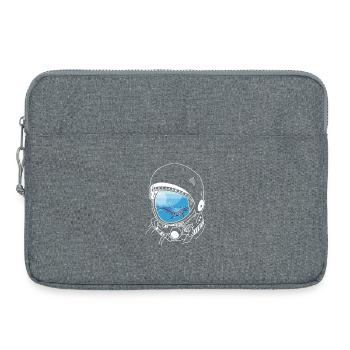 Une baleine dans les étoiles (blanc) - Sacoche pour ordinateur portable 15 pouces - gris chiné - Devant