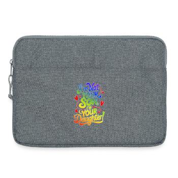 im not your son, im your daughter - Laptoptasche 15" - Grau meliert - Vorne