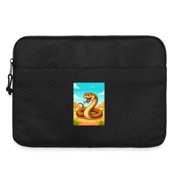 Inland Taipan – deadliest snake in Australian dese - Laptop bag 15" - black - Front