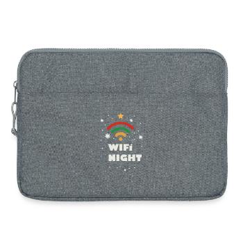 WIFI Motif Étoile Nocturne - Sacoche pour ordinateur portable 15 pouces - gris chiné - Devant