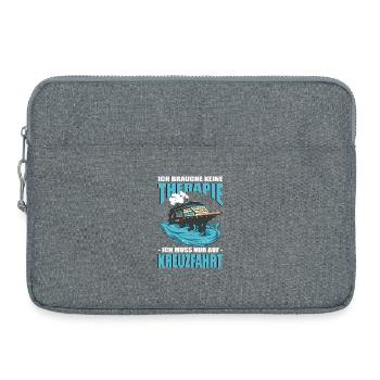 Funny Cruise Sayings Outfits Holiday - Laptop bag 15" - heather grey - Front
