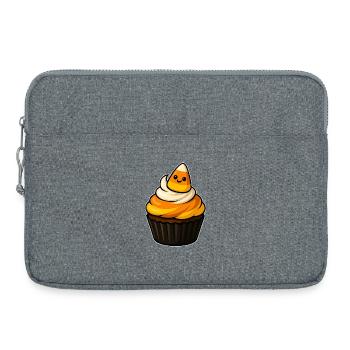 CandyCorn Cupcake Charm - Laptop bag 15" - heather grey - Front