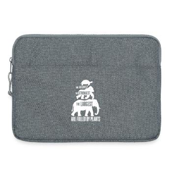 Vegan Statement The Oldest The Strongest The - Laptop bag 15" - heather grey - Front