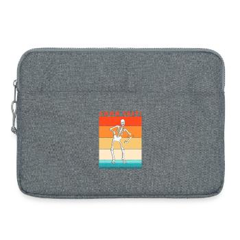 Fracture du bras Fracture osseuse du squelette d’Halloween - Sacoche pour ordinateur portable 15 pouces - gris chiné - Devant