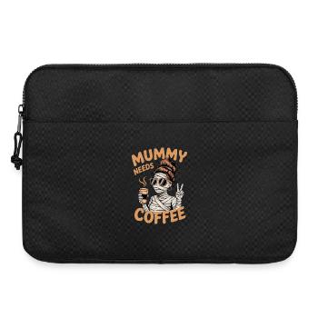 Mère Maternité Humour Maman Momie Café - Sacoche pour ordinateur portable 15 pouces - noir - Devant