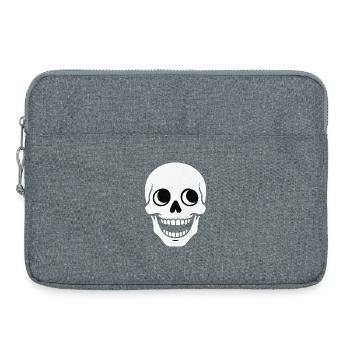 Totenkopf - Laptoptasche 15" - Grau meliert - Vorne