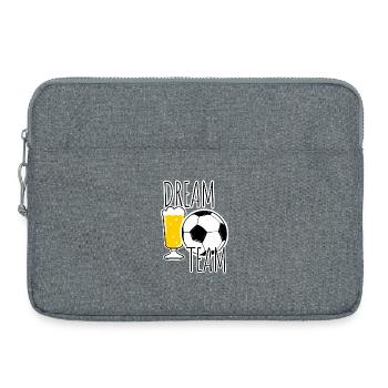 Dream Team ! Pour tous les amateurs de sport et de bière ! - Sacoche pour ordinateur portable 15 pouces - gris chiné - Devant